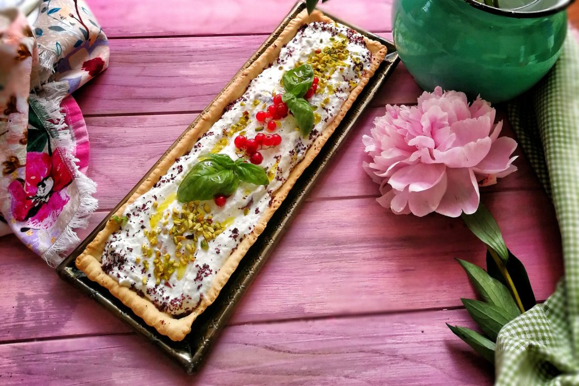 edf Torta salata con caprino e profumi aspri