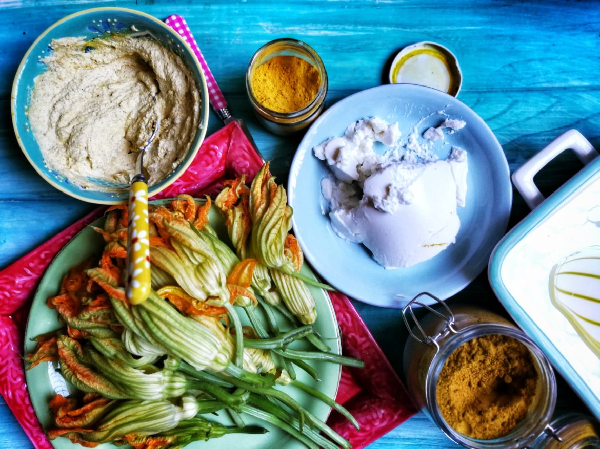 edf Fiori di zucca ripieni di ricotta e curry