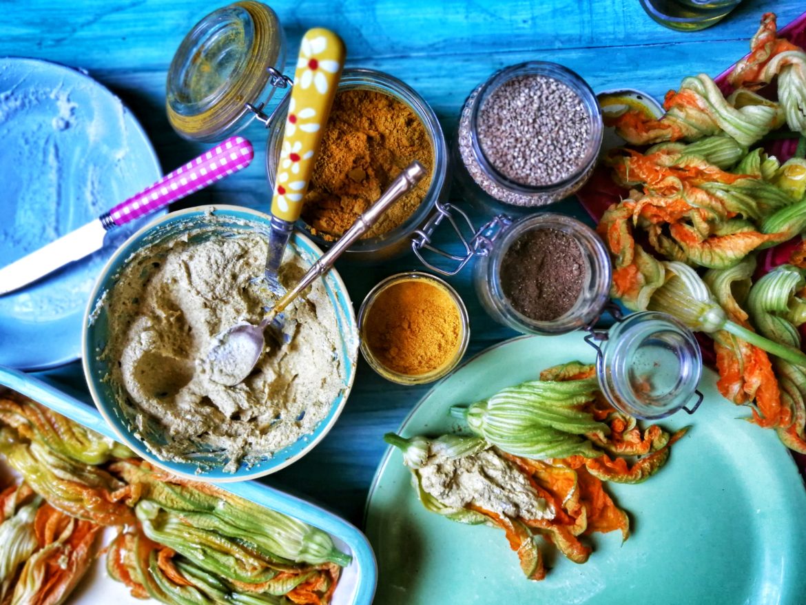 edf Fiori di zucca ripieni di ricotta e curry