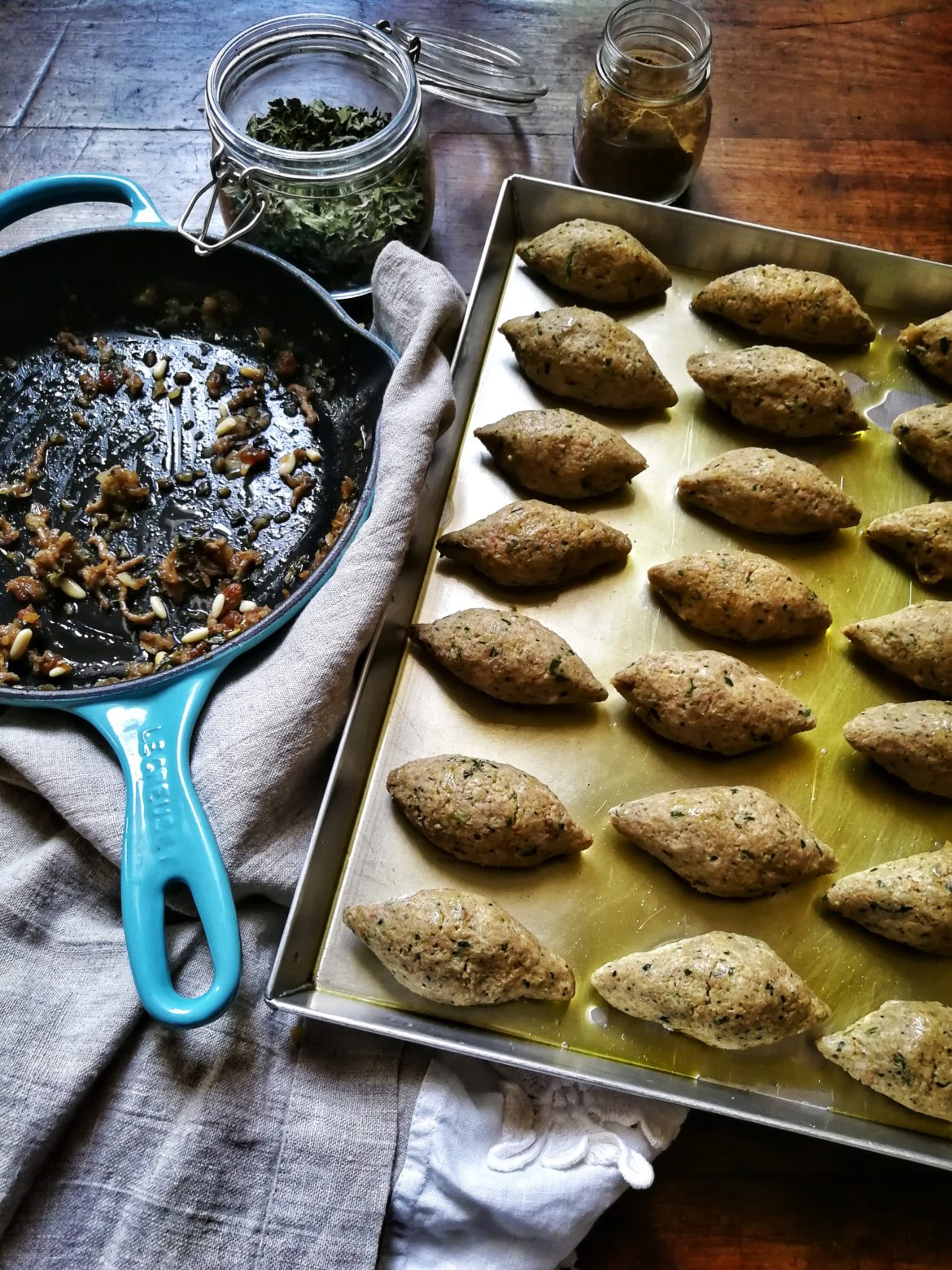 sdr I Kibbeh di Sawsan pero un po’ pasticciati
