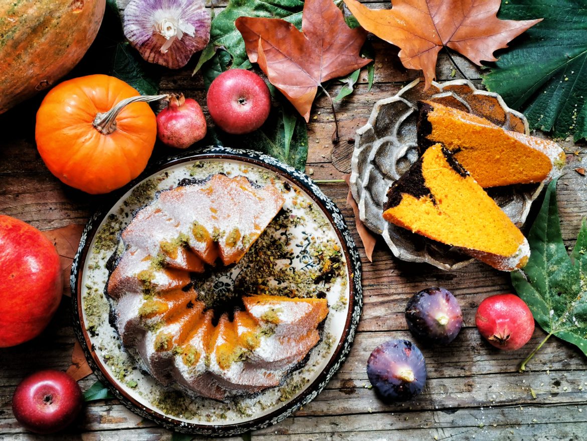 Torta di zucca, zenzero, cannella, cioccolato e stranezza.