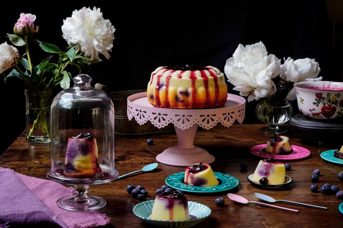 Cheescacke semplice con mirtilli